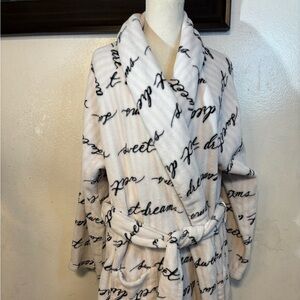 Victoria's Secret White and Black Robe